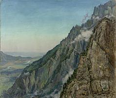 Hildenbrand, Gaflei Rheintal, 1937, OelLw, 84,5 x 99,5 cm